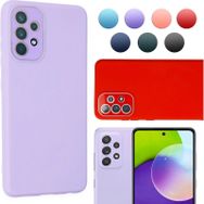 Fitcase Samsung Galaxy A53 5G Glass Kamera Korumalı Lansman Silikon Kapak