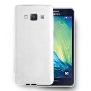 Fitcase Samsung Galaxy A7 A700 Deri Dokulu Arka Kapak Beyaz Kılıf