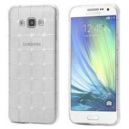 Fitcase Samsung Galaxy A7 A700 Plaid Silikon Şeffaf Arka Kapak