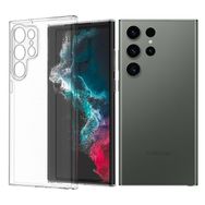 Fitcase Samsung Galaxy S23 Ultra Kamera Korumalı Silikon Şeffaf Kapak Kılıf