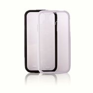 Fitcase Samsung S4 (I9500) Çerçeveli Beyaz Soft Silikon Kılıf