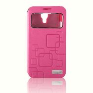 Fitcase Samsung S4 (I9500) Yan Kapaklı Pembe Kılıf