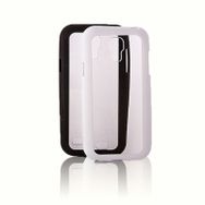 Fitcase Samsung S4 Mini Beyaz (I9190) Çerçeveli Soft Silikon Kılıf