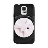 Fitcase Samsung S5 (G900) Siyah Kulaklık Makaralı Arka Kapak