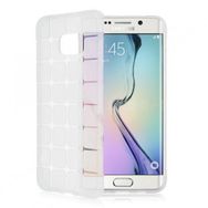 Fitcase Samsung S6 (G920) Plaid Şeffaf Silikon Arka Kapak