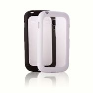 Fitcase Samsung S7560 62 80 Beyaz Çerçeveli Soft Silikon