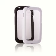 Fitcase Samsung S7560 62 80 Siyah Çerçeveli Soft Silikon Kılıf