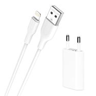 FitPlus Bianca FT-803 1.1A Şarj Aleti ve Lightning Kablo Set