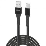 FitPlus Strong ST-111 3A 1 mt Örgü - Siyah Micro USB Data/Şarj Kablosu