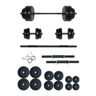 Fitset 75 kg Kombo Halter Seti ve Dambıl Seti Ağırlık Fitness Seti