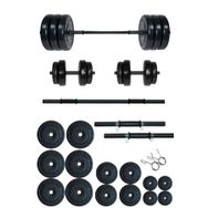 Fitset 95 kg Kombo Halter Seti ve Dambıl Seti Ağırlık Fitness Seti