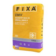 Fixa Strafix Kalın Tane Doku 20 Beyaz 25 kg Dekoratif Sıva