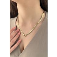 Fiyonk Kuyumculuk 14 Ayar 5.10 mm Altın İtalyan Balıksırtı Kolye