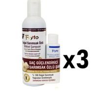 Fiyto Sarımsak Özlü 3x500 ml Şampuan