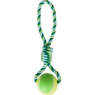 Flamingo 10 cm İp Tenis Toplu Köpek Oyuncağı