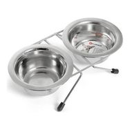 Flamingo 16 cm 800 ml Duo Dinner İkili Çelik Mama Kabı