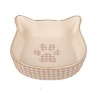 Flamingo 220 ml 12.5 cm Mylo Seramik Kedi Şekilli Köpek Mama Kabı