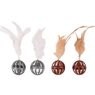 Flamingo 4 cm Dian Tüylü Top Kedi Oyuncağı