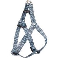 Flamingo 45-60 cm 20 mm Gri Çizgi Desenli Köpek Göğüs Tasması