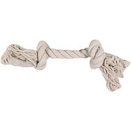 Flamingo Bej Small 22 cm İki Düğümlü İp Köpek Oyuncağı