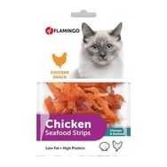 Flamingo Chicken Seafood Strips Tavuk ve Deniz Mahsullü 85 gr Kedi Ödülü