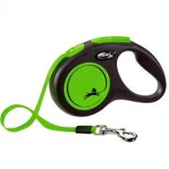Flexi 5 m S Yeşil New Neon Otomatik Şerit Köpek Gezdirme Kayışı