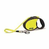 Flexi 5 m Sarı [M] New Neon Otomatik Şerit Köpek Gezdirme Kayışı