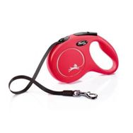 Flexi 5 mt M New Classic Otomatik Kırmızı Şerit Köpek Gezdirme Kayışı