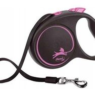 Flexi 5 mt Pembe L Black Desing Köpek Tasma Şerit