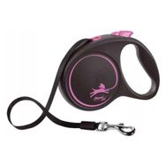 Flexi Black Design 5 mt L Pembe Şerit Otomatik Tasma