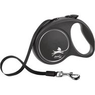 Flexi Black Design Siyah Large 5 m Şerit Otomatik Köpek Gezdirme Tasması