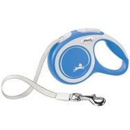 Flexi Large Mavi/Beyaz 5 mt New Comfort Şerit Otomatik Köpek Gezdirme Tasması