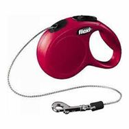 Flexi Medium Kırmızı 5 mt New Classic İp Otomatik Köpek Gezdirme Tasması