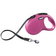 Flexi New Classic Pembe XS Otomatik Şerit Köpek Gezdirme Tasması