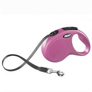 Flexi New Classic Small Şerit Pembe 3 m Otomatik Gezdirme Kayışı