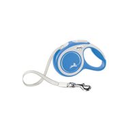 Flexi New Comfort L 5 m Mavi-Beyaz Şerit Otomatik Gezdirme Tasması
