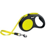 Flexi New Neon 5 m Sarı Large Otomatik Şerit Köpek Gezdirme Kayışı