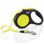 Flexi New Neon Medium Sarı 5 mt 25 kg Şerit Otomatik Gezdirme