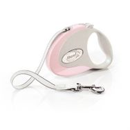 Flexi Style Açık Pembe 5 mt M Şerit Otomatik Köpek Tasması