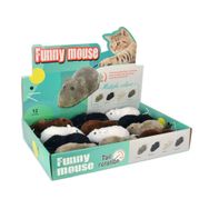 Flip 12 cm Kurmalı Peluş Fare Kedi Oyuncağı