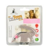 Flip 7x4 cm Gri Kurmalı Peluş Fare Kedi Oyuncağı