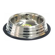 Flip KE-3202S 8 Oz Şeritli Çelik Mama Kabı