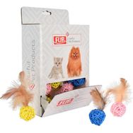 Flip Tüylü Zilli Kedi Oyun Topu