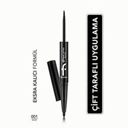Flormar 001 Black Extreme Tattoo Duo Eyeliner Jel Göz Kalemi