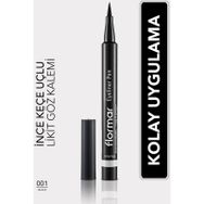 Flormar 001 Black Eyeliner Pen Keçe Uçlu Likit Göz Kalemi