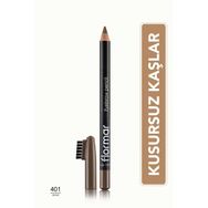 Flormar 401 Açık Kahverengi Ozel Firca Kapakli Kaş Kalemi