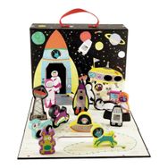 Floss and Rock 41P3659 Space Ahşap Figürlü Oyun Kutuları