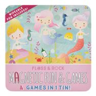 Floss and Rock 4'ü 1 Arada Mermaid Mıknatıslı Kutu Oyunları