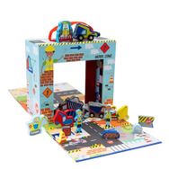 Floss and Rock Construction Ahşap Figürlü Oyun Kutuları