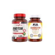 Flx Biotin 5000 mcg 120 Tablet + Quercetin Ester C 60 Tablet